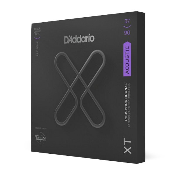 D'ADDARIO XTB3790GS CUSTOM LIGHT TAYLOR GS MINI - SNAREN BASGITAAR 037-090 PHOSPHOR BRONZE COATED