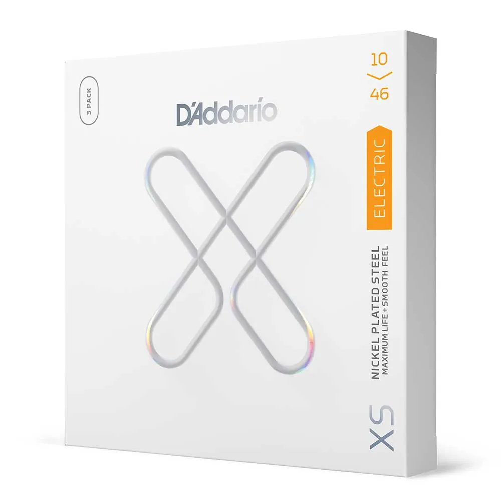 D'ADDARIO XSE1046 3 PACK ELEKTRISCH REGULAR LIGHT - SNAREN 010-046 NICKEL PLATED COATED