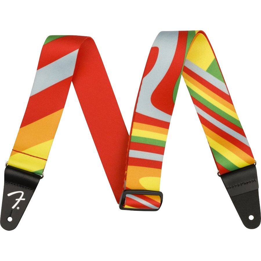 FENDER GEORGE HARRISON ROCKY POLY STRAP - GITAARRIEM POLYESTER FELLE KLEUREN
