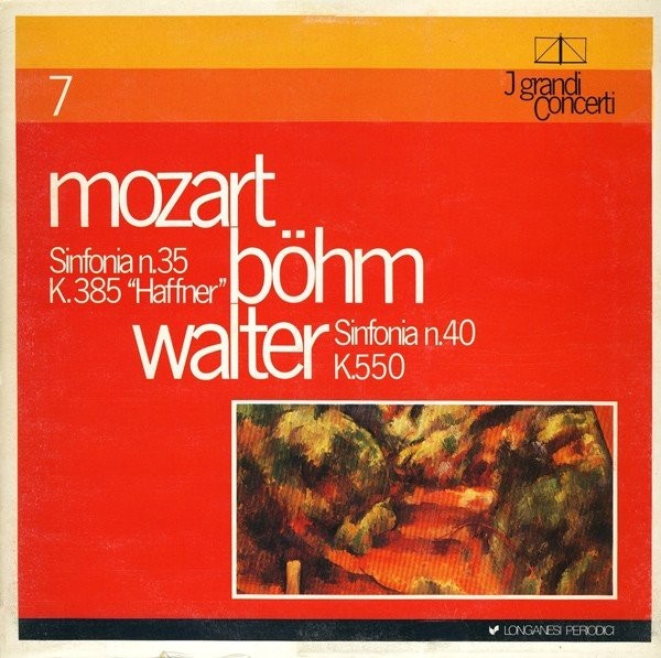 MOZART, BOHM, WALTER - SINFONIA N.35 K.385 "HAFFNER" / N.40 K.550 -VINYL-