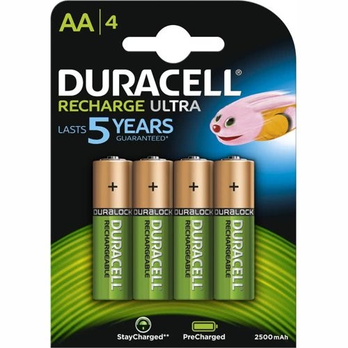 DURACELL DX1500 4-PACK - ACCU AA LR6 NIMH 1.2V 2500MAH