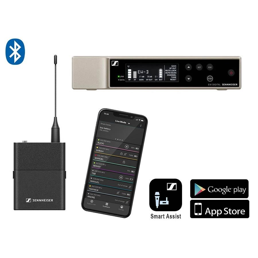 SENNHEISER EWD SKSE Y1 (1785-1800 MHZ) - DRAADLOOS SYSTEEM BASE SET + BODYPACK