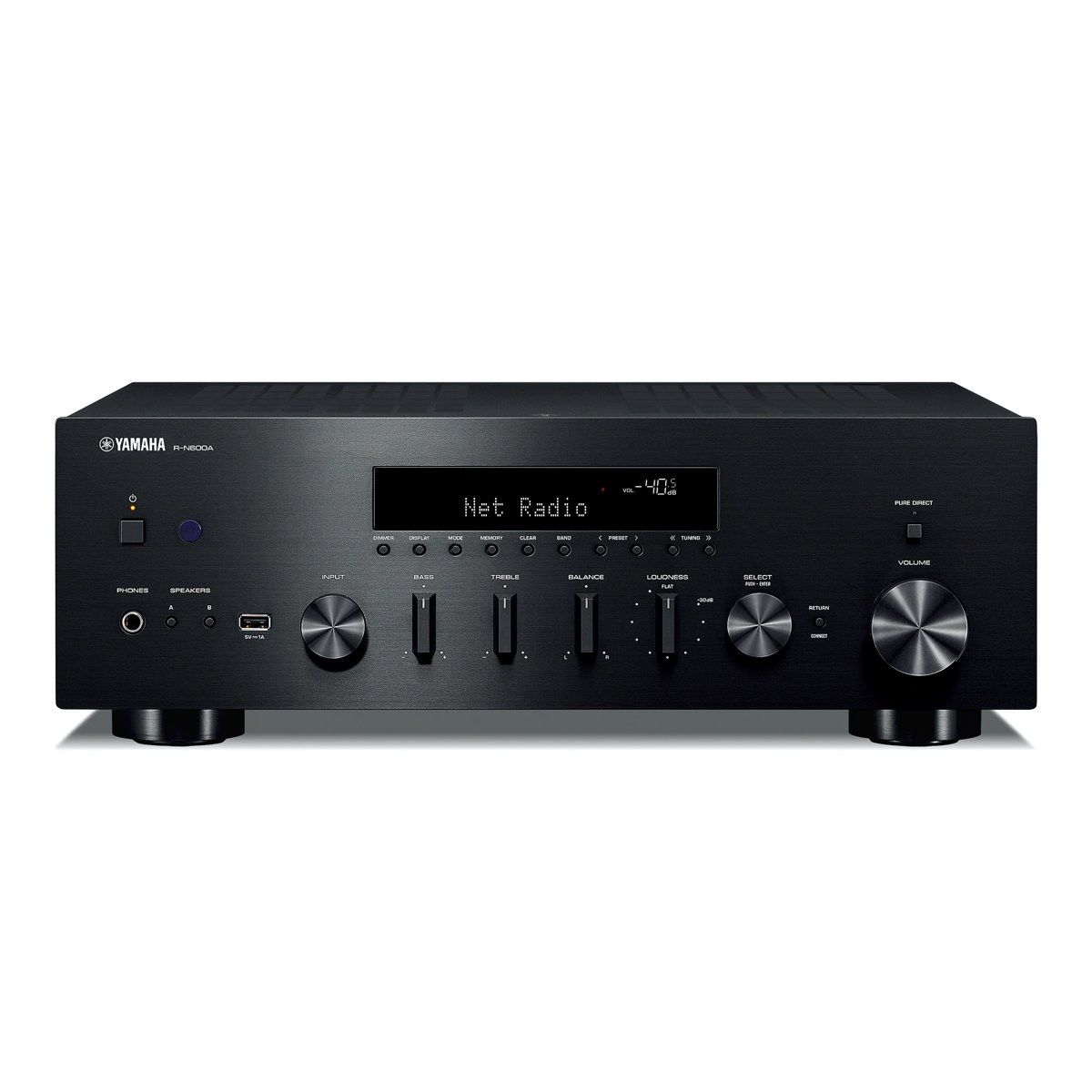 YAMAHA R-N600A BLACK - RECEIVER 2X 80W NETWERK MUSICAST BLUETOOTH