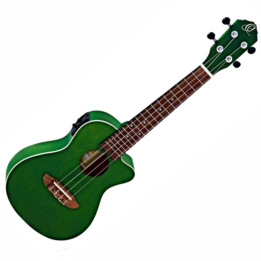 ORTEGA RUFOREST-CE - UKELELE CONCERT FOREST GREEN EQ CA