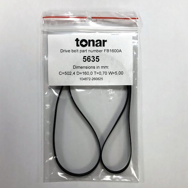 TONAR FR1600A D=160.0 - PLATENSPELER SNAAR C=502.4 T=0.7 W=5.00
