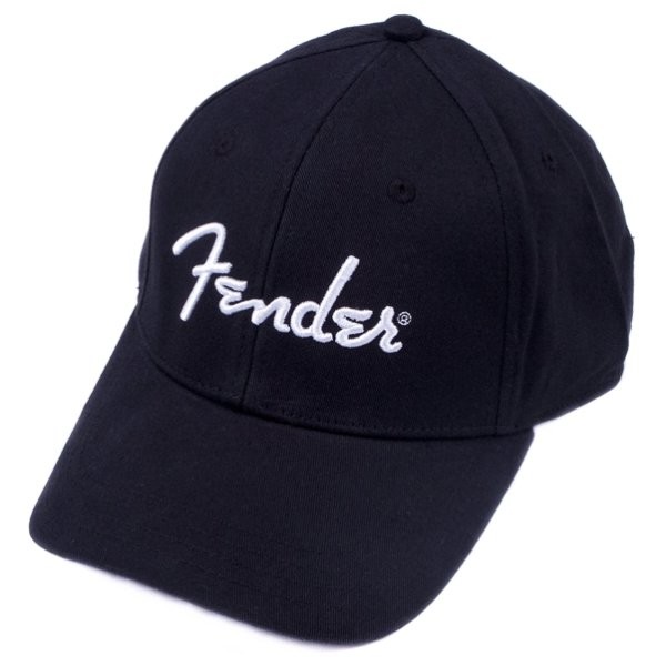 FENDER STRETCH CAP 910-6648-000 - PET SPAGHETTI LOGO ZWART ONESIZE