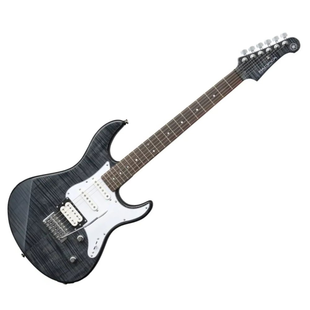 YAMAHA PACIFICA 212V FM TBL FLAME MAPLE TRANSLUCENT BLACK - GITAAR ELEKTRISCH ZWART PALISSANDER TOETS