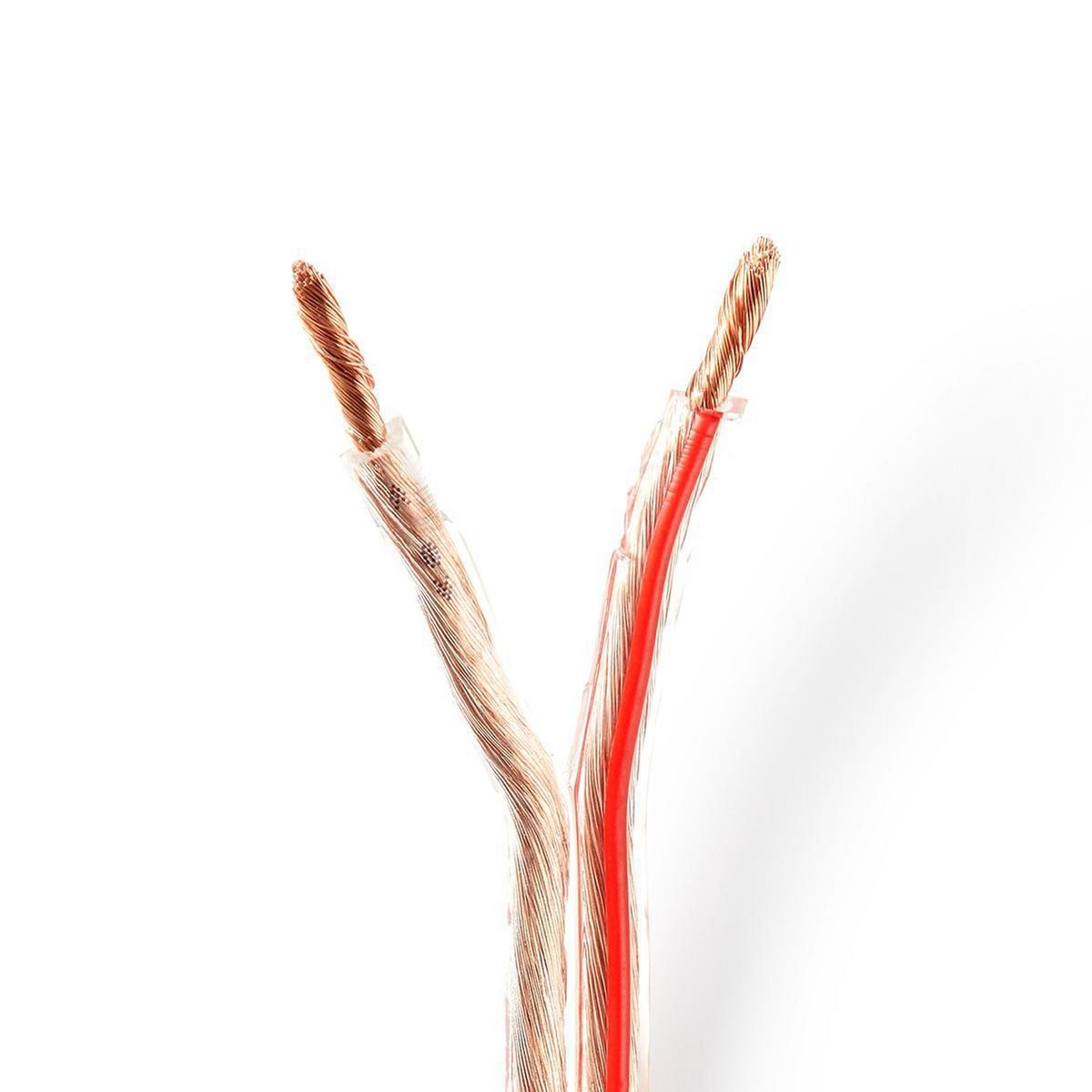 NEDIS CAGW4000TR1000 100MTR - KABEL LUIDSPREKER 2X4.00 MM2 TRANSPARANT CCA