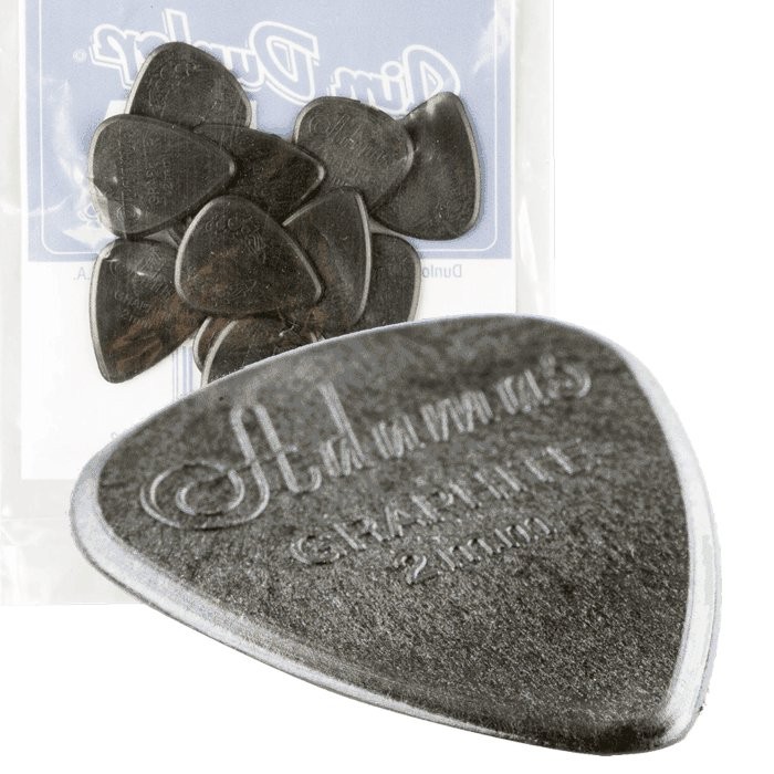 DUNLOP 15R 12-PACK - PLECTRUM TECKPICK ADAMAS GRAPHITE 2MM