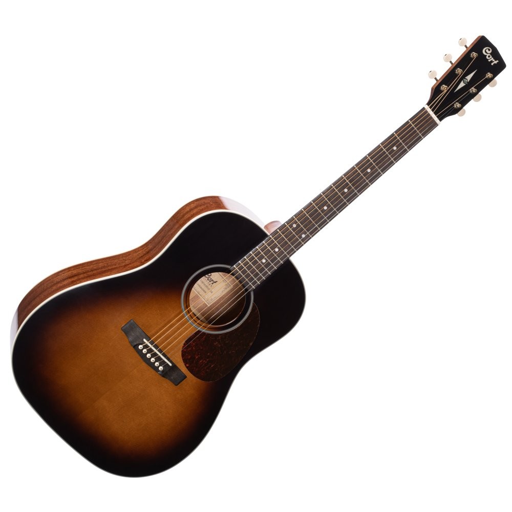 CORT EARTH 100 SS FSB SOLID SITKA-SPRUCE TOP - GITAAR WESTERN DREADNOUGHT SLOPE SHOULDER + FISHMAN