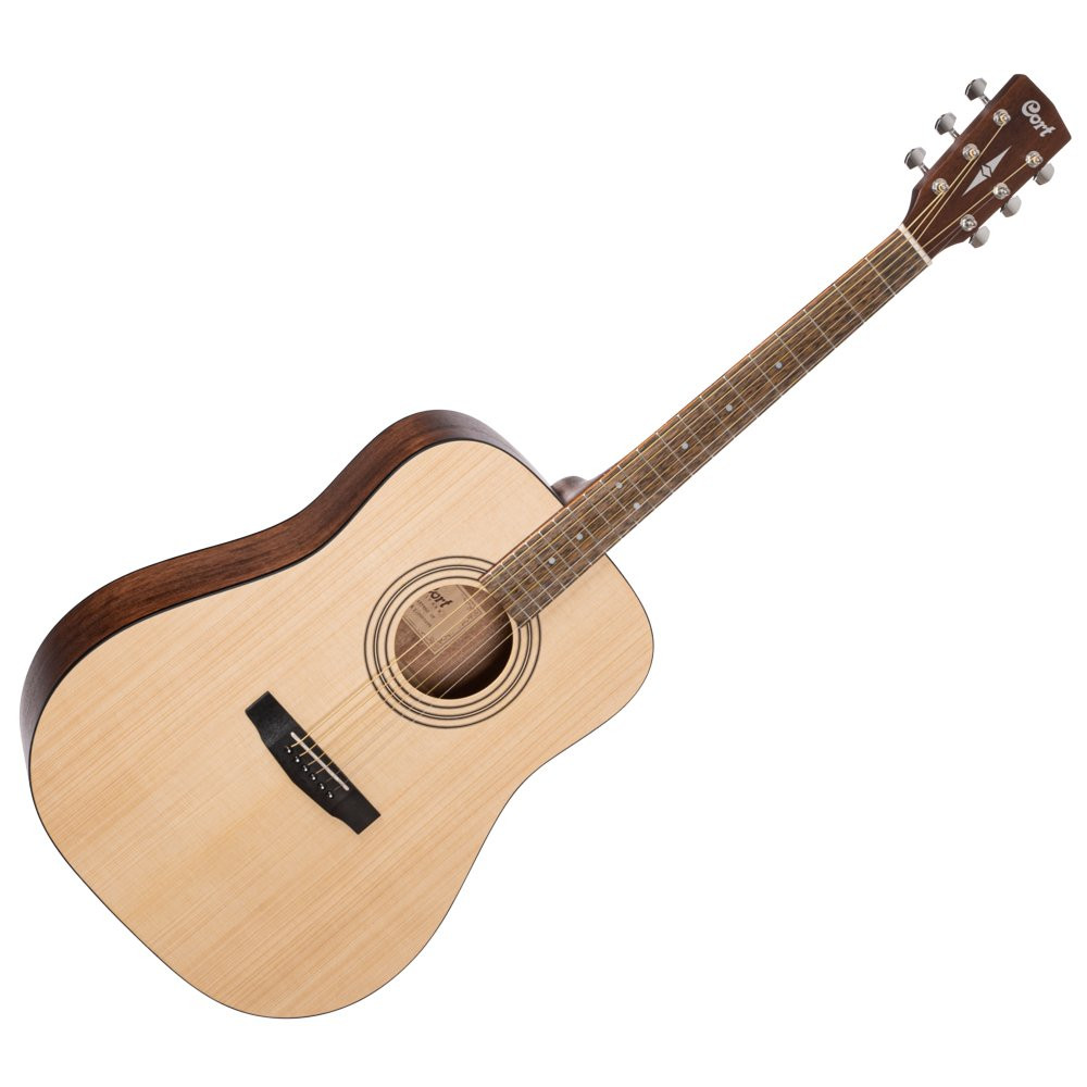 CORT EARTH 60 OP NATURAL LAURIER TOETS - GITAAR WESTERN SOLID TOP OPEN PORE