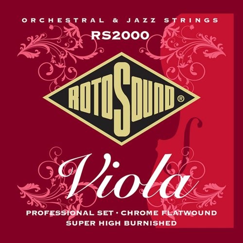 ROTOSOUND RS2000 VIOLA STRINGS - SNAREN ALTVIOOL CHROME FLATWOUND