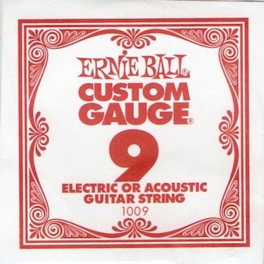 ERNIE BALL 1009 - SNAAR 009 PLAIN STEEL