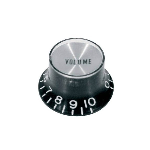 BOSTON KB-134-V INCH SHAFT - KNOP SG KLOK MODEL VOLUME ZWART CHROME CAP AMERIKAANS
