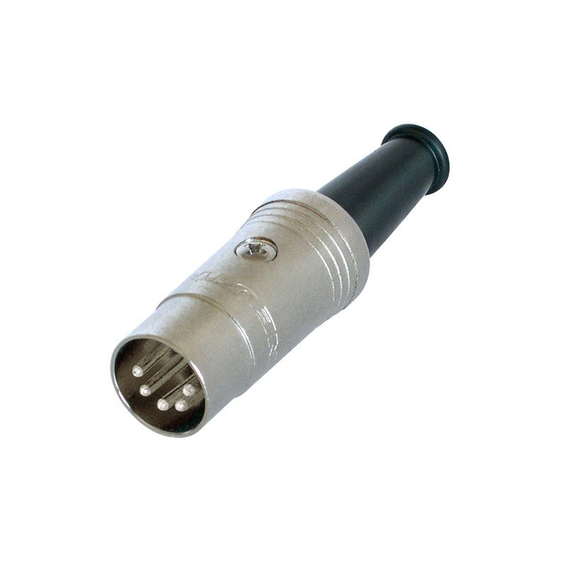 NEDIS NTR-NYS322 - PLUG DIN 5-PIN 180GR METAAL ZILVER