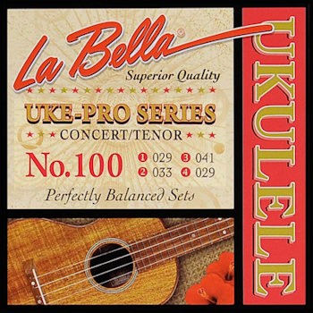 LA BELLA 100 UKE-PRO SERIES 029 033 041 029 - SNAREN UKELELE CONCERT & TENOR