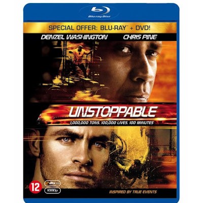 Blu-ray SPEELFILM - UNSTOPPABLE + DVD