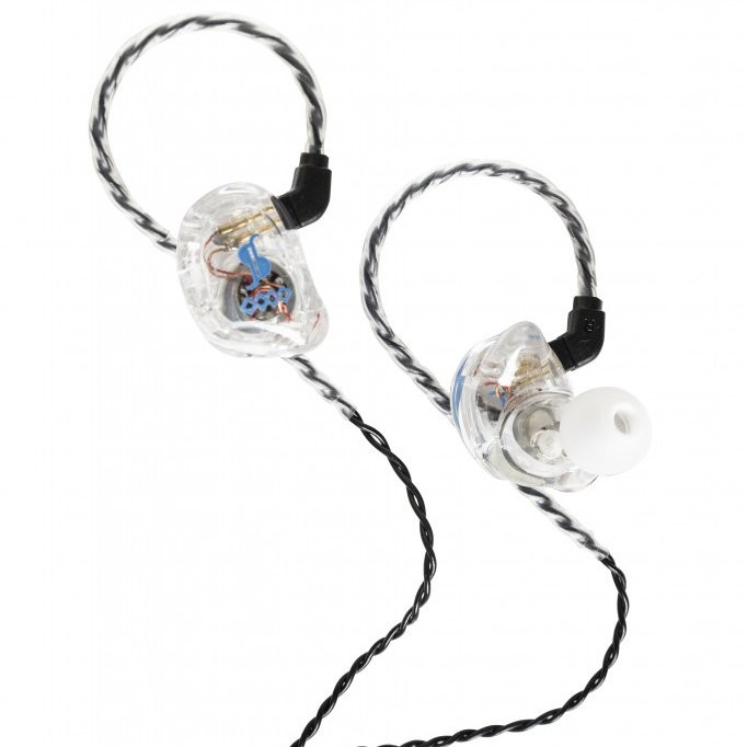 STAGG SPM-435 TRANSPARANT - HOOFDTELEFOON IN-EAR 4 DRIVERS STAGE MONITOR