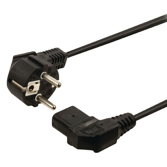 NEDIS CEGL10020BK20 - KABEL VOEDING 2MTR 2X HAAKS IEC320