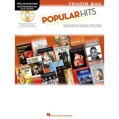 HAL LEONARD - POPULAR HITS TENORSAX + CD