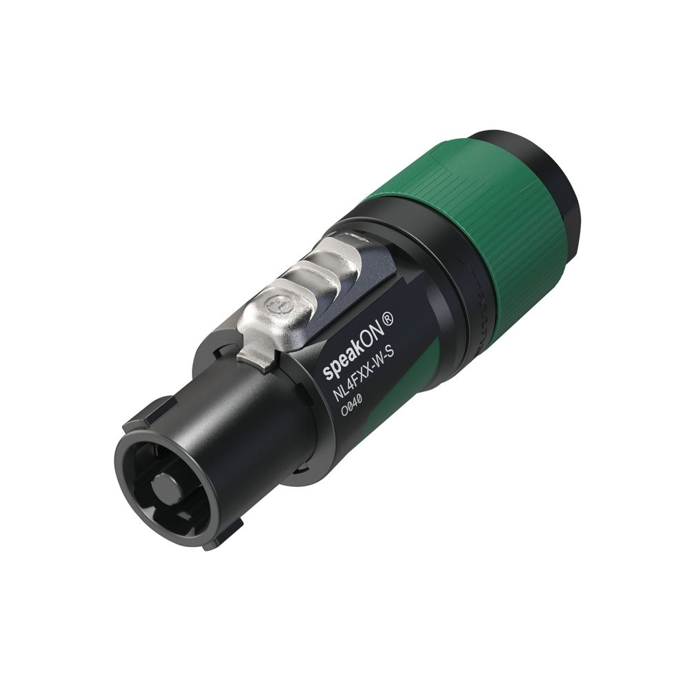 NEUTRIK NL4FXXWS - PLUG SPEAKON SPX MALE 4 CONNECTORS DIAM. 6-12MM