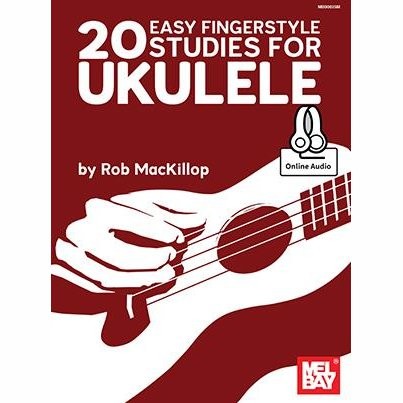 MEL BAY - 20 EASY FINGERSTYLE STUDIES UKULELE - bladmuziek