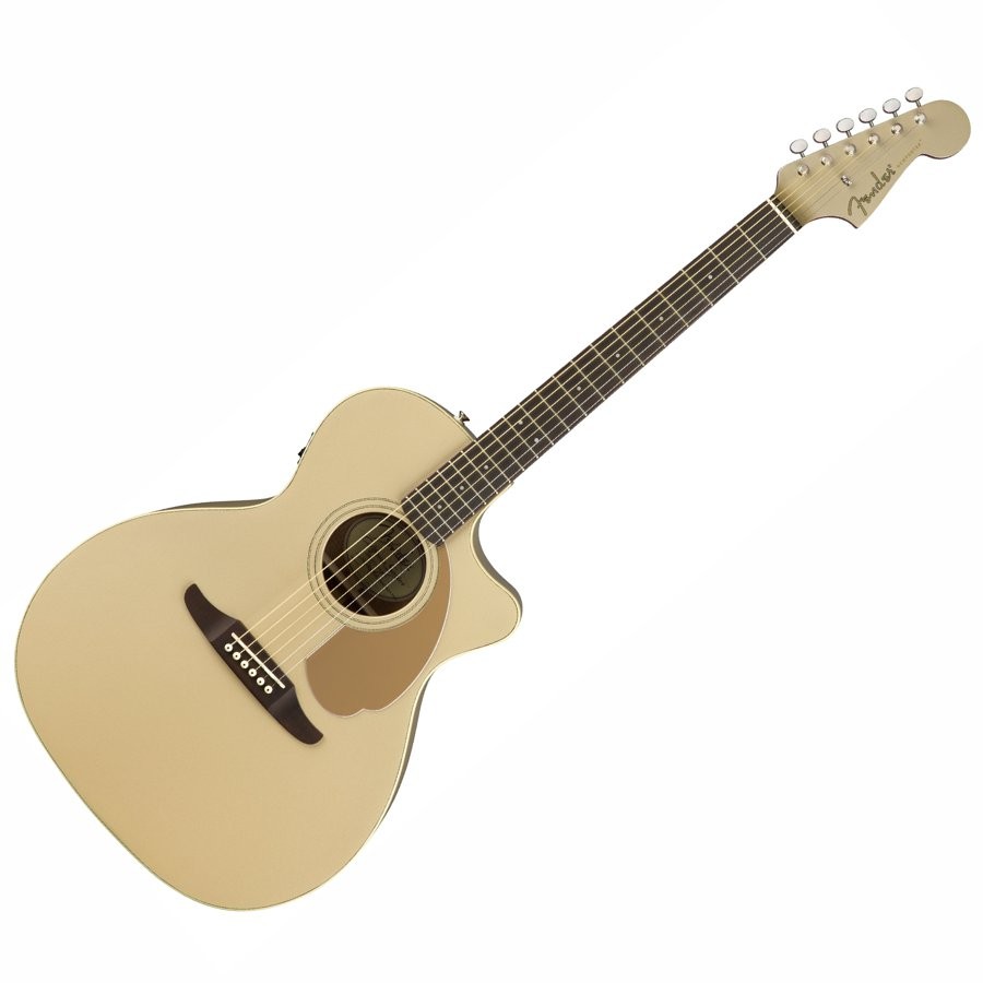 FENDER NEWPORTER PLAYER CHAMPAGNE WN - GITAAR WESTERN GRAND AUDITORIUM EQ