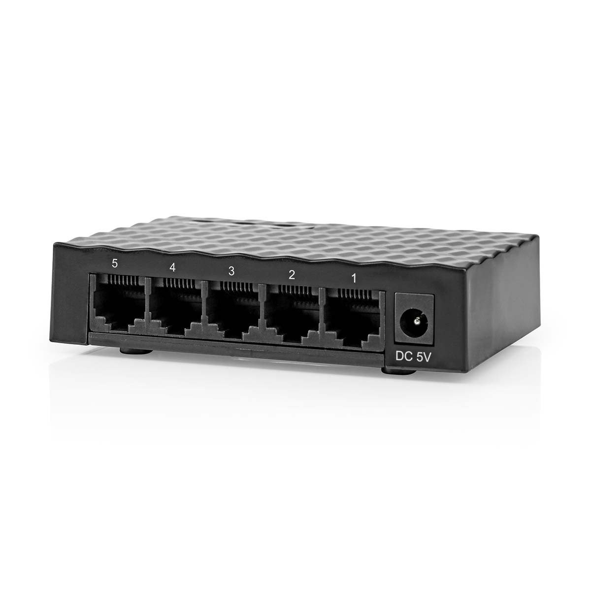 NEDIS NSWH5P110BK - NETWERK SWITCH 5 LAN POORTEN UTP ETHERNET 1 GBPS