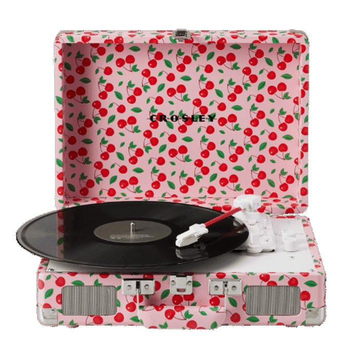 CROSLEY CRUISER PLUS - RETRO CHERRY - PLATENSPELER KOFFERMODEL BLUETOOTH IN & OUT