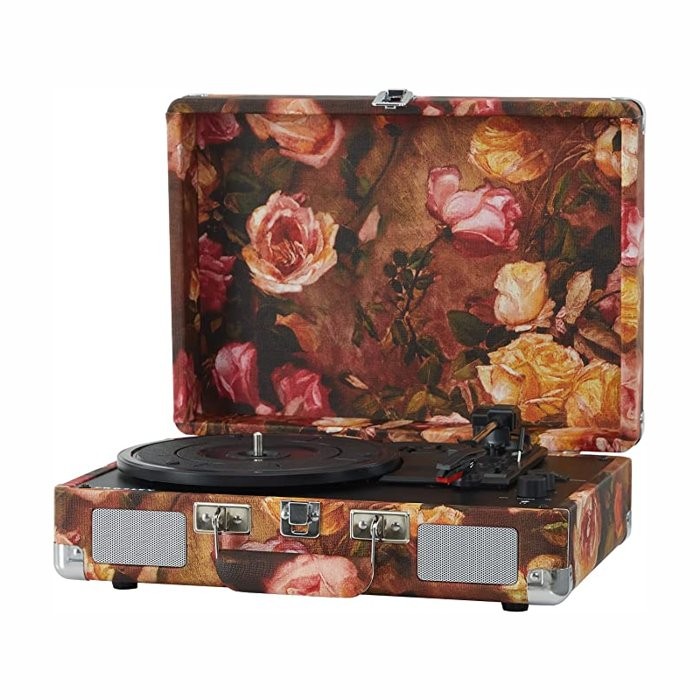 CROSLEY CRUISER DELUXE - FLORAL - PLATENSPELER KOFFERMODEL BLUETOOTH IN & OUT