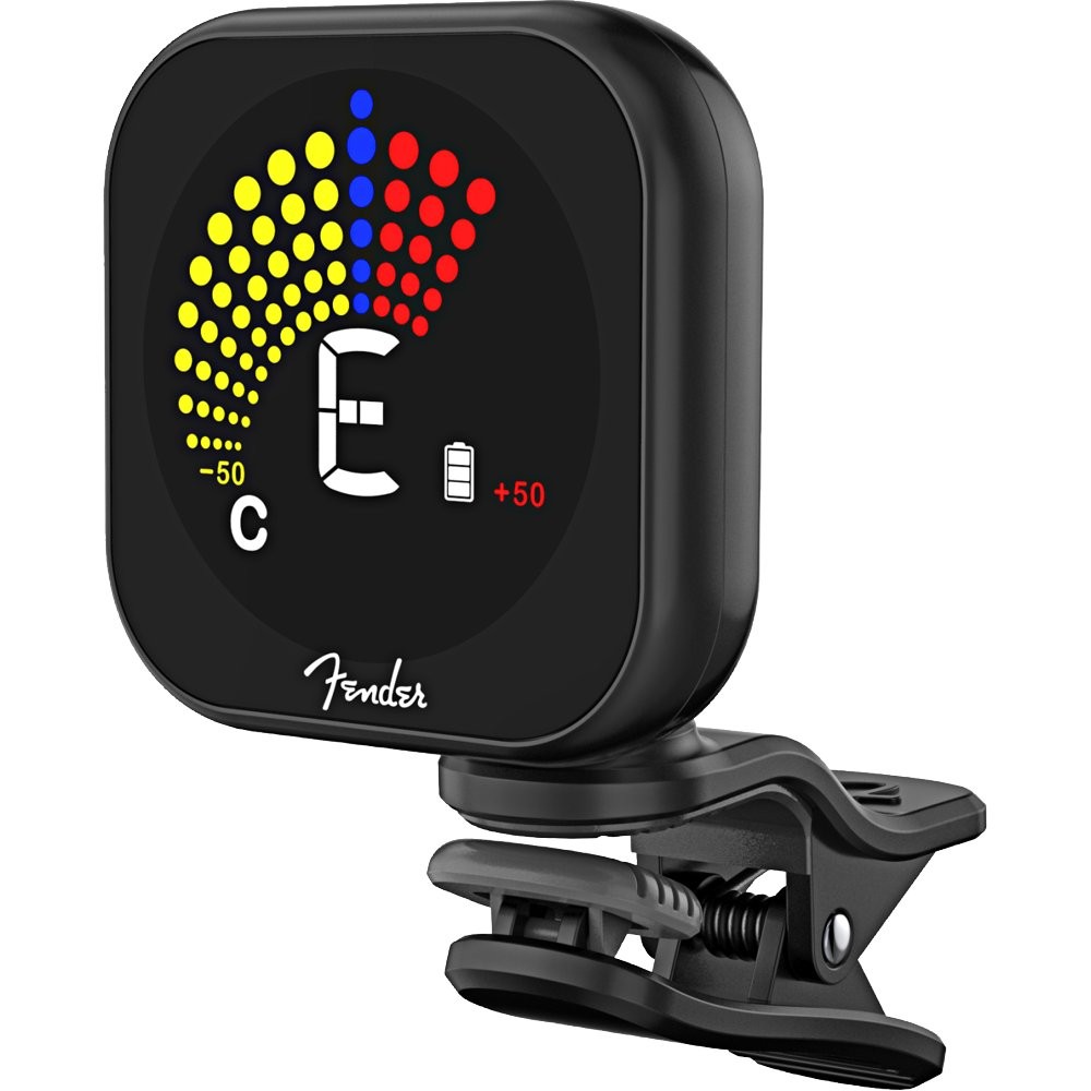 FENDER FLASH 2.0 TUNER CLIP-ON - STEMAPPARAAT OPLAADBAAR KLEMMODEL ZWART