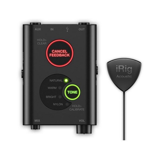 IK MULTIMEDIA IRIG ACOUSTIC STAGE - MICROFOON INTERFACE GITAAR AKOESTISCH