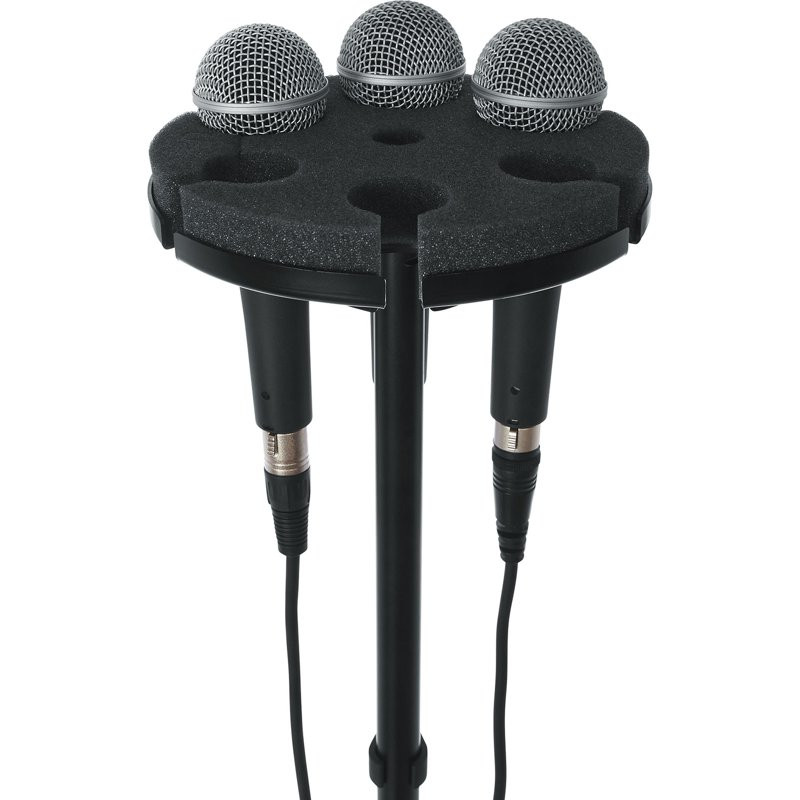 GATOR FRAMEWORKS GFW-MIC-6TRAY - MICROFOONHOUDER VOOR 6 MICROFOONS