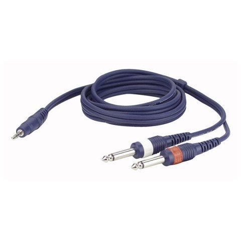 DAP FL313 - KABEL JACK 3.5 ST - 2X JACK6.3 3.0M