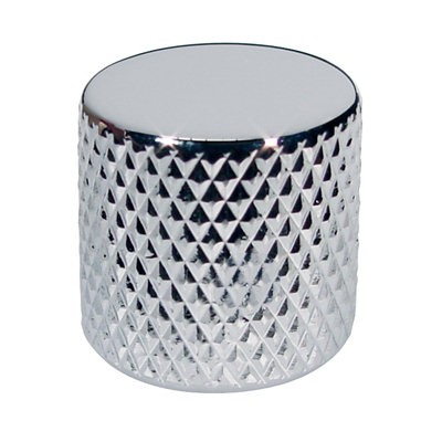 BOSTON KCH-230 PUSH ON DOME FLAT TOP - KNOP METAAL CHROOM 19X19MM / 6MM