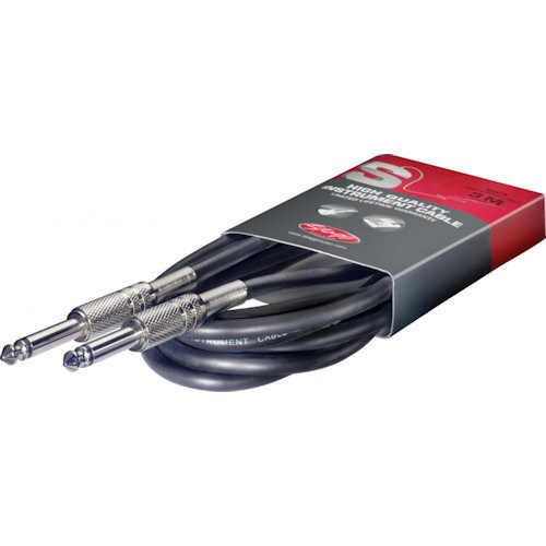 STAGG SGC3 - KABEL JACK 6.3-JACK 6.3  3 METER