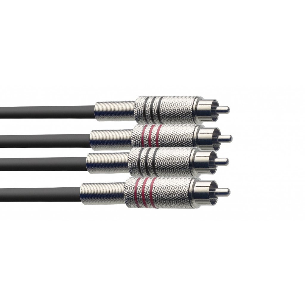 STAGG STC3C - KABEL 2X RCA - 2X RCA 3 METER
