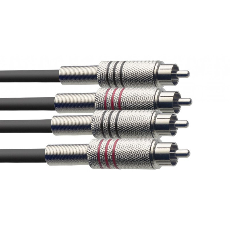 STAGG STC060C - KABEL 2X RCA - 2X RCA 60CM
