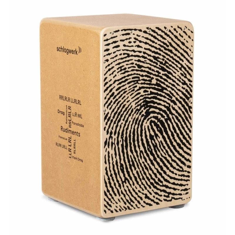 SCHLAGWERK CP82 - CAJON RUDIMENTS FINGERPRINT BERKEN / HOUTVEZEL