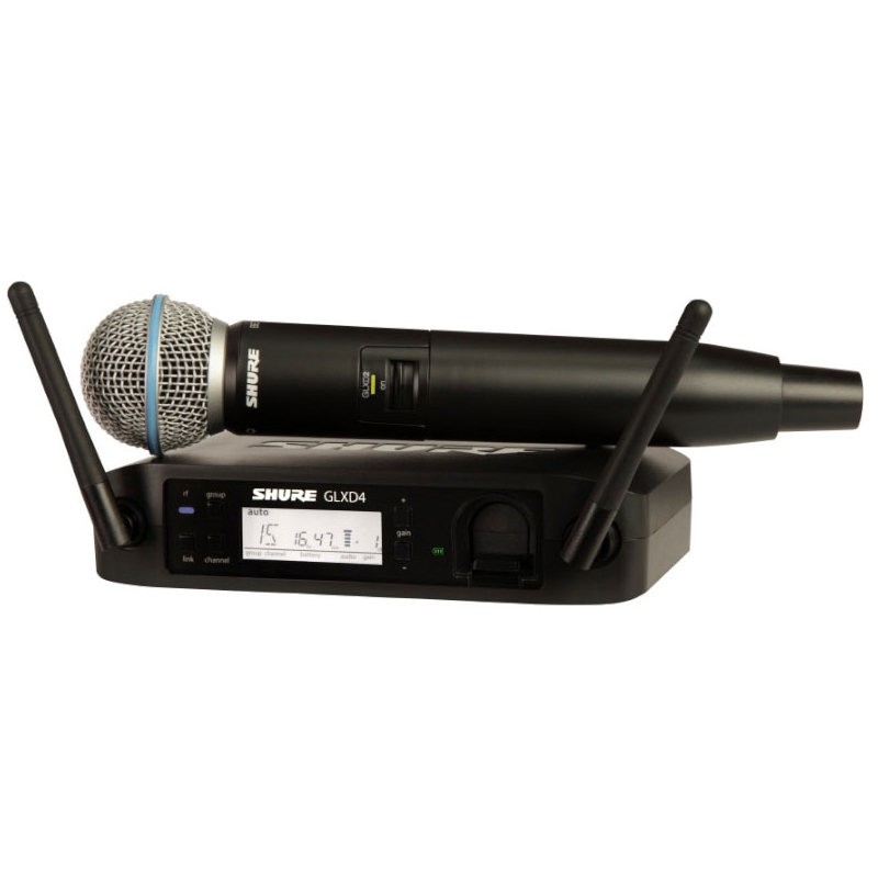 SHURE GLXD24E/B58 - MICROFOON DRAADLOOS DIGITAAL 2.4GHZ