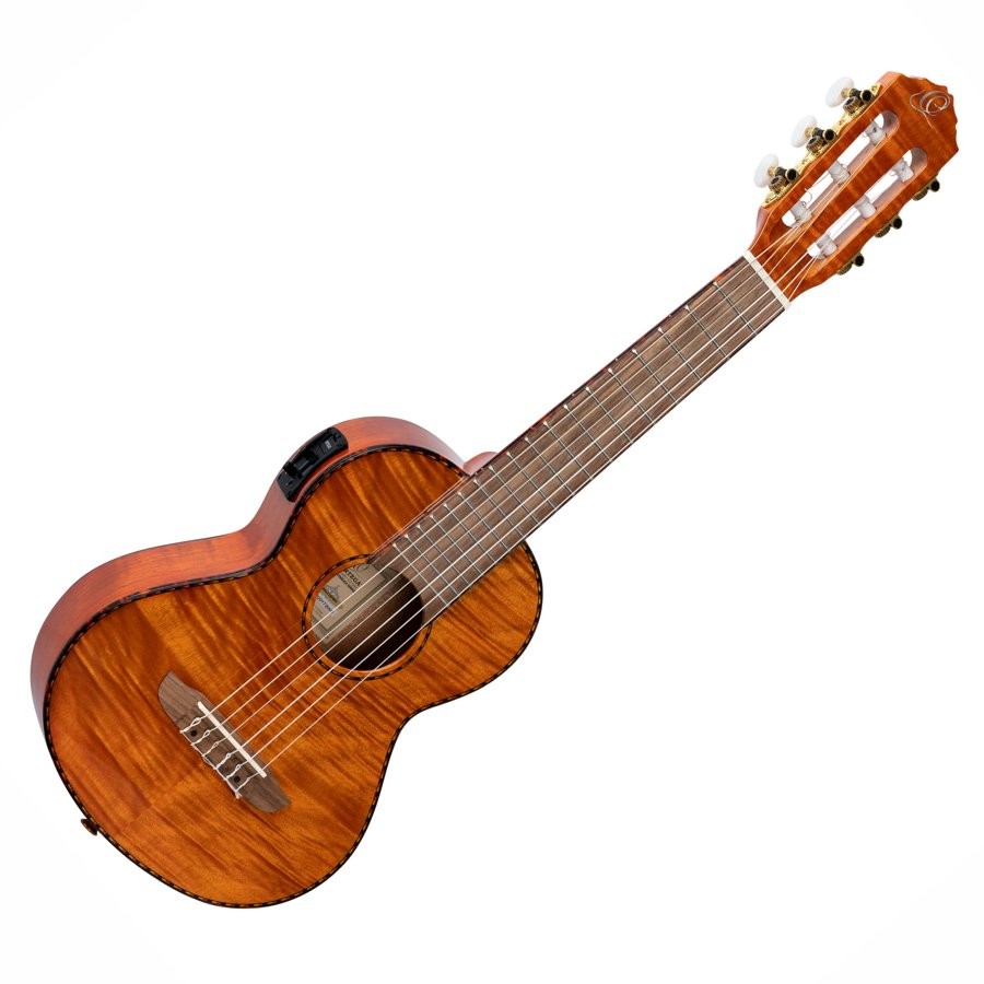 ORTEGA RGLE18FMH GUITARLELE - UKELELE GITAAR FLAMED MAHOGANY + EQ & GIGBAG