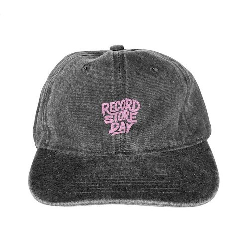 RECORD STORE DAY VINTAGE CAP - PET ZWART GEBORDUURD ROZE LOGO ONE SIZE FITS ALL