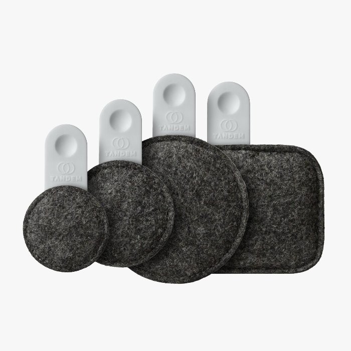 TANDEM DROPS DR-X4-FMIX-GRY - DEMPER DRUMS FX GRIJS 4-PACK