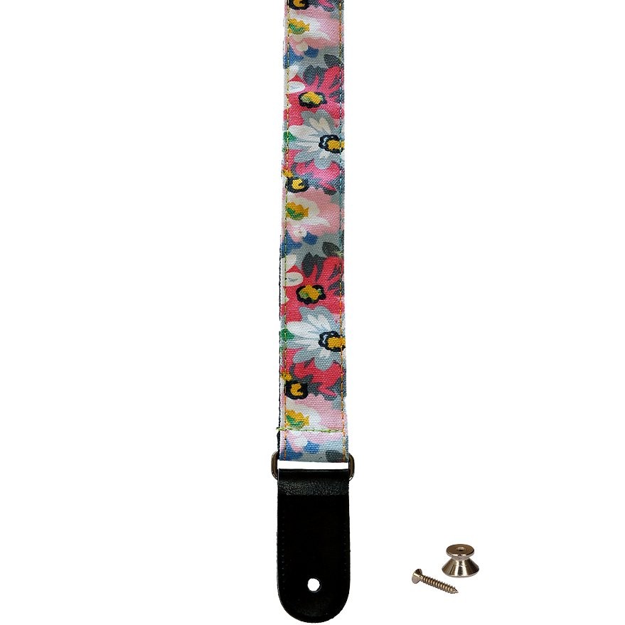 CLX STRAP KLEURMOTIEF 9 - GITAARBAND + EINDKNOP & VETER
