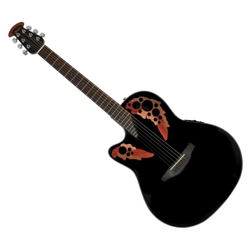 OVATION CELEBRITY ELITE CE44L-5 - GITAAR WESTERN ZWART + EQ CA LINKSHANDIG