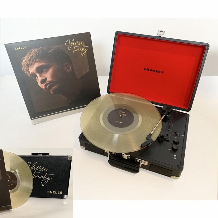 SNELLE - VIERENTWINTIG -FANBOX- Lp & Crosley Cruiser deluxe platenspeler