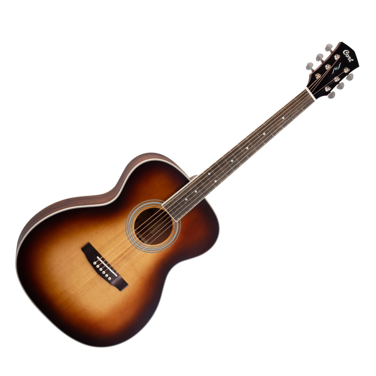CORT PURE-O LBT SOLID SATIN LIGHT BURST TOP - GITAAR WESTERN OM ORCHESTRA + EQ
