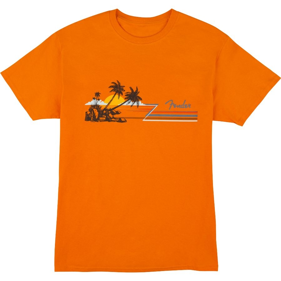 FENDER TEE 919-0118-506 ORANGE LARGE - T-SHIRT HANG LOOSE UNISEX L