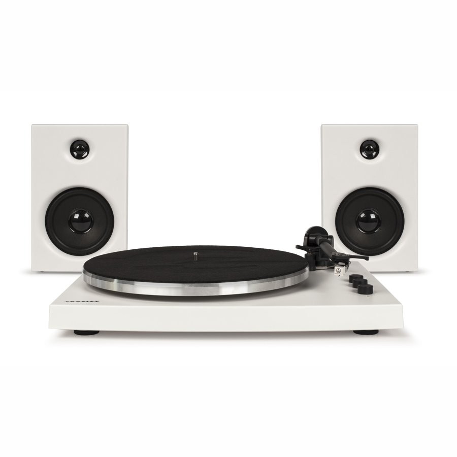 CROSLEY T150 WIT - PLATENSPELER + 2X15W LUIDSPREKERS + BLUETOOTH INPUT