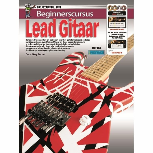 TURNER, GARY - BEGINNERSCURSUS LEAD GITAAR + CD + DVD - bladmuziek